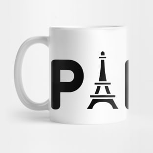 Paris black Mug